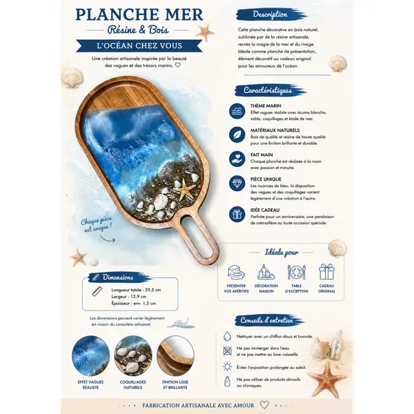 Planche effet mer