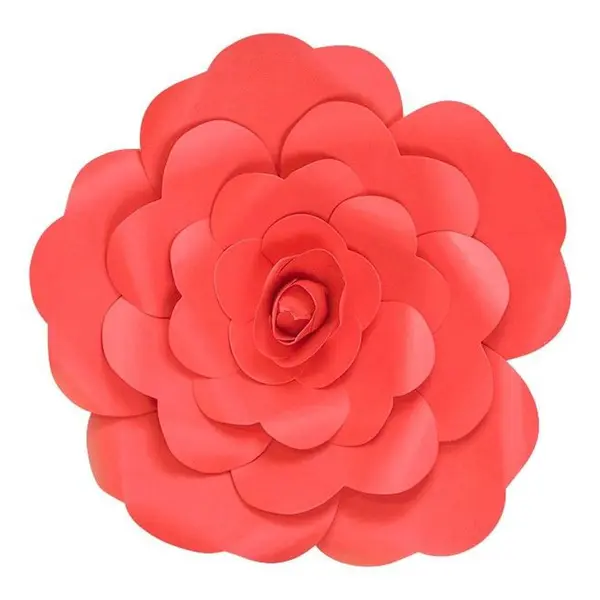 Fleur En Papier Rose Rouge 30 cm - SkyLantern.fr