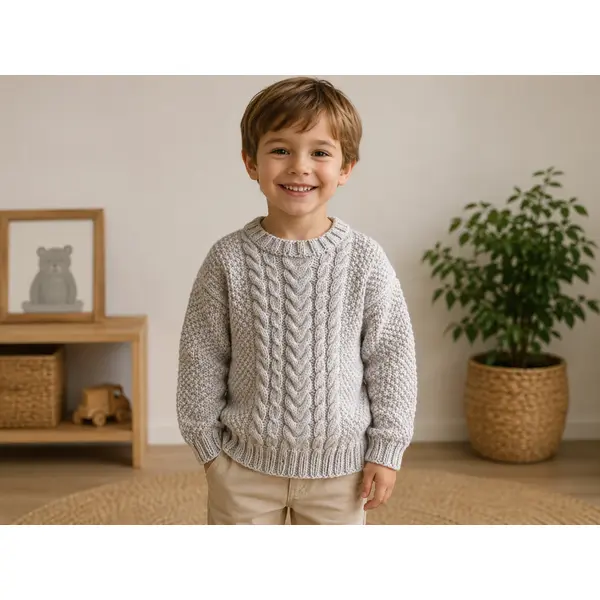 Pull- over style irlandais