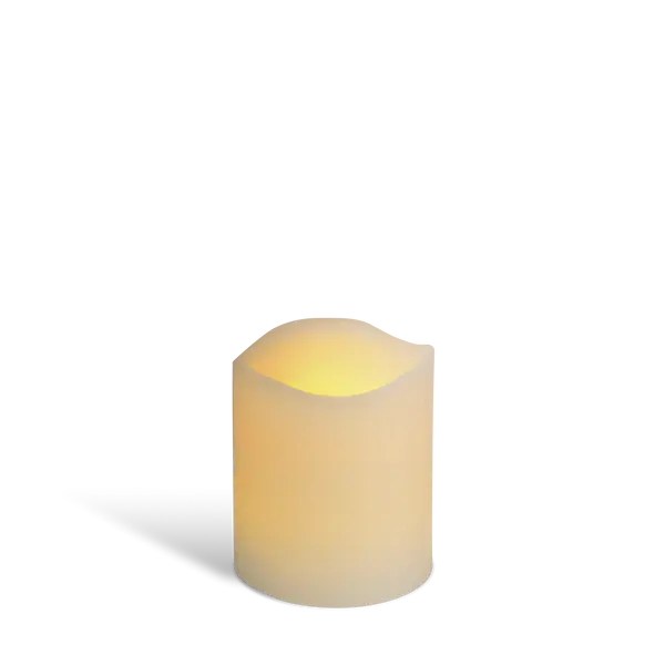 Bougie led ivoire vagues 7 cm flamme vacillante - SkyLantern.fr