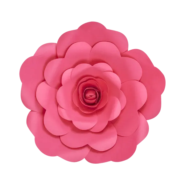 Fleur En Papier Rose Fuchsia 30 cm - SkyLantern.fr