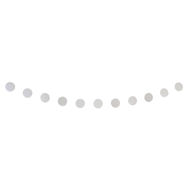Guirlande Papier Cercles Argent - SkyLantern.fr