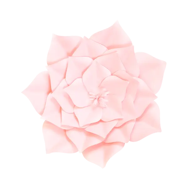 Fleur En Papier Gardénia Rose Pâle 30 cm - SkyLantern.fr