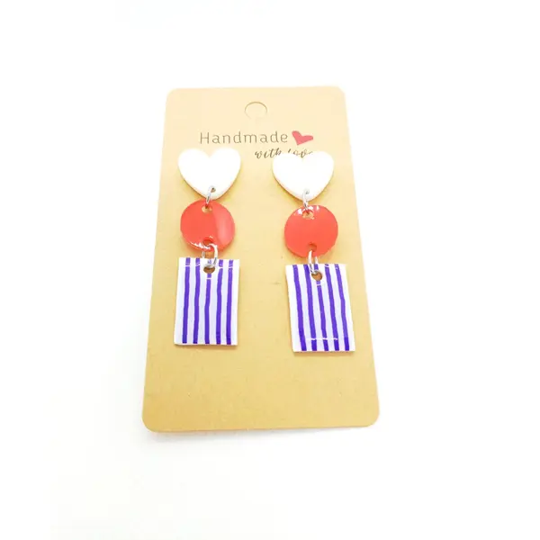 Boucles d'oreilles en acrylique
