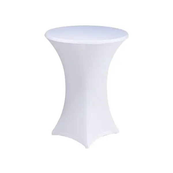 Location housse de mange debout en lycra blanc