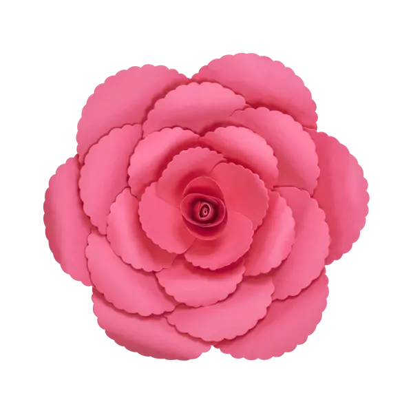 Fleur En Papier Rose Ancienne Fuchsia 30 cm - SkyLantern.fr