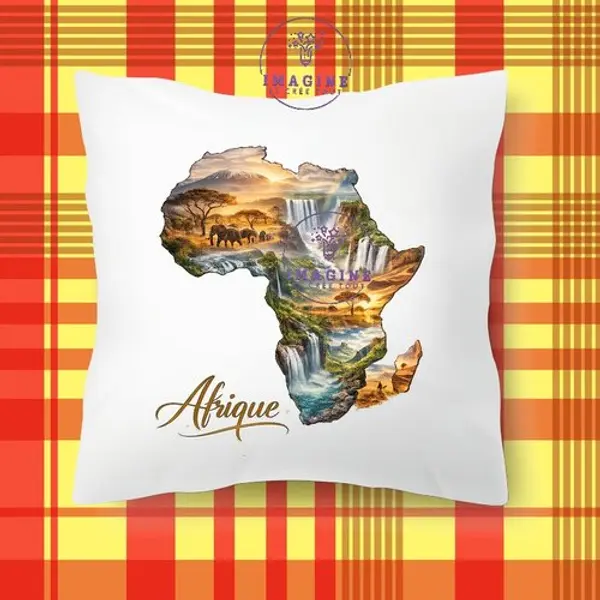 Taie personnalisée - lit - sommeil - sublimation - impression infusible ink - afrique - continent - ethnique - baobab