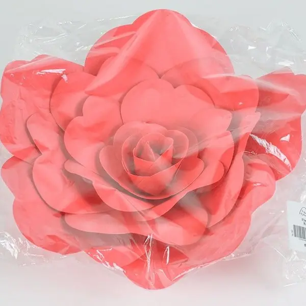 Fleur En Papier Rose Rouge 30 cm - SkyLantern.fr