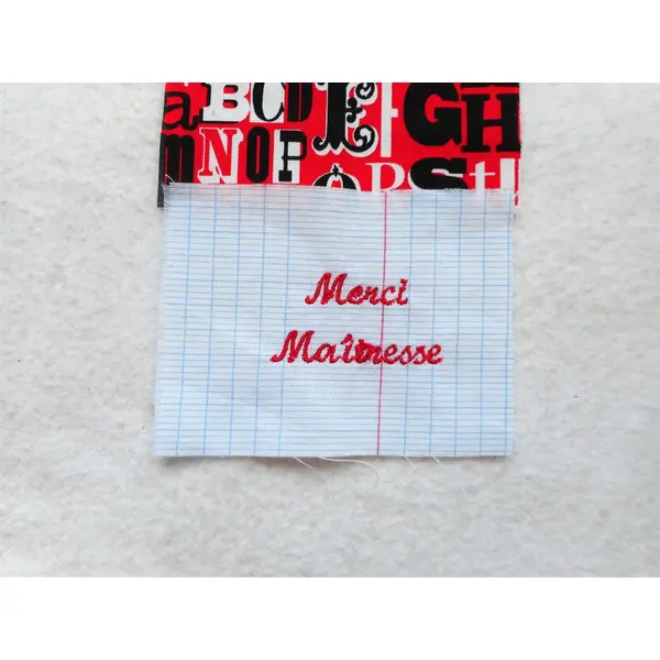 Cadeau personnalisé, maître maîtresse d'ecole atsem aesh, etui à lunettes, coton alphabet saloon