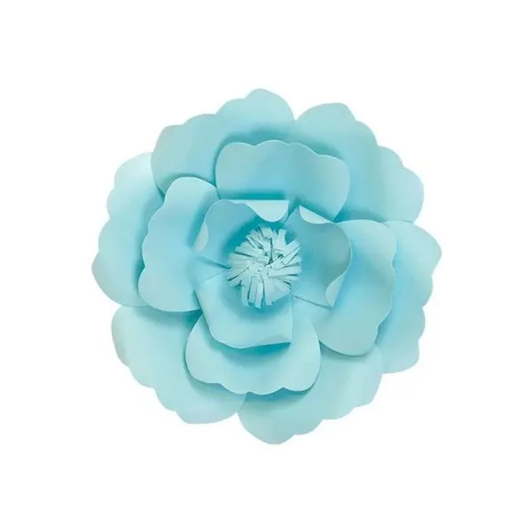 Fleur En Papier Anémone Turquoise 20 cm - SkyLantern.fr