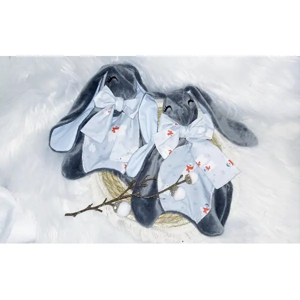 Doudou petit faon couleur gris