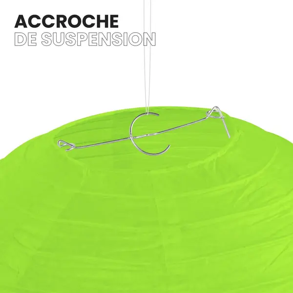 Boule De Papier Deco Vert 40 Cm - Skylantern.Fr