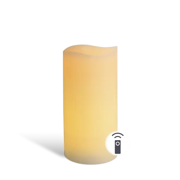 Bougie led ivoire vagues hauteur 15 cm cire véritable SkyLantern