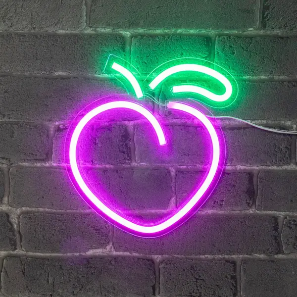 Enseigne Neon Pêche - SkyLantern.fr