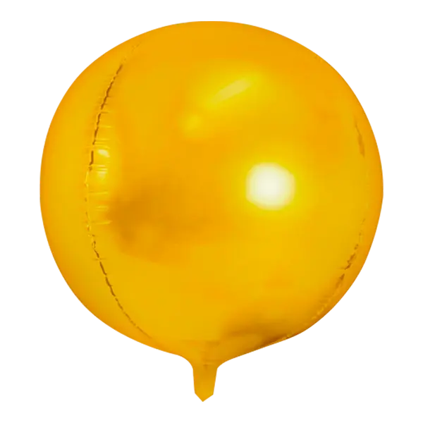 Ballon Rond Aluminium or 40cm - SkyLantern.fr
