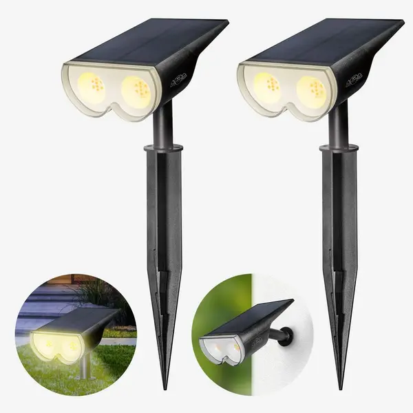 Spot LED Extérieur IP65 Solaires Puissant 300 lm x2