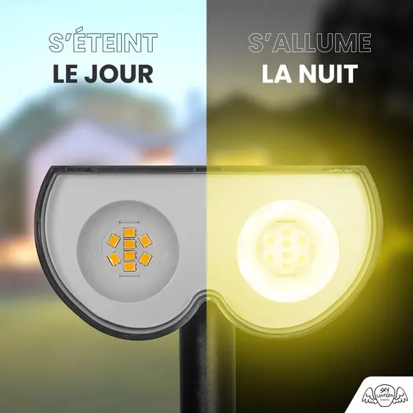 Spot LED Extérieur IP65 Solaires Puissant 300 lm x4