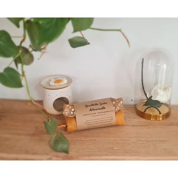 Bouillotte sèche déhoussable golden