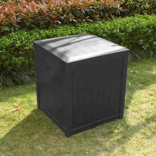 Coffre de Jardin Gris Anthracite 120 L 56x56x62 CM - SkyLantern