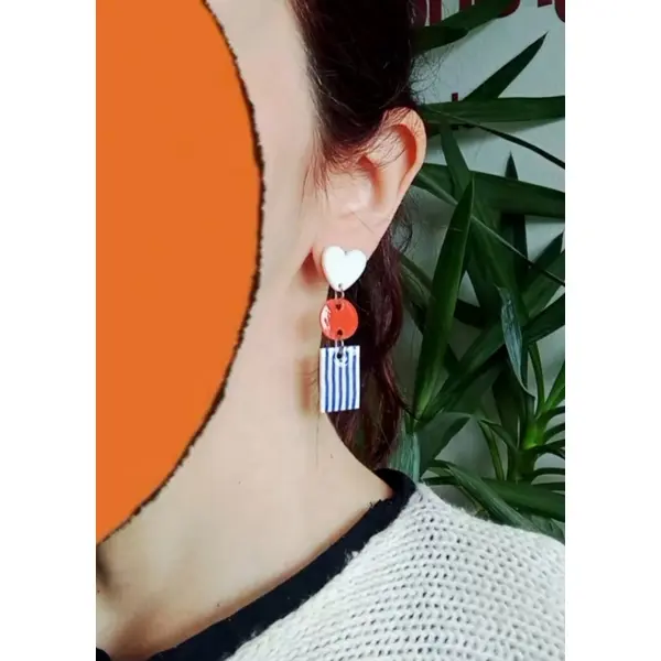 Boucles d'oreilles en acrylique