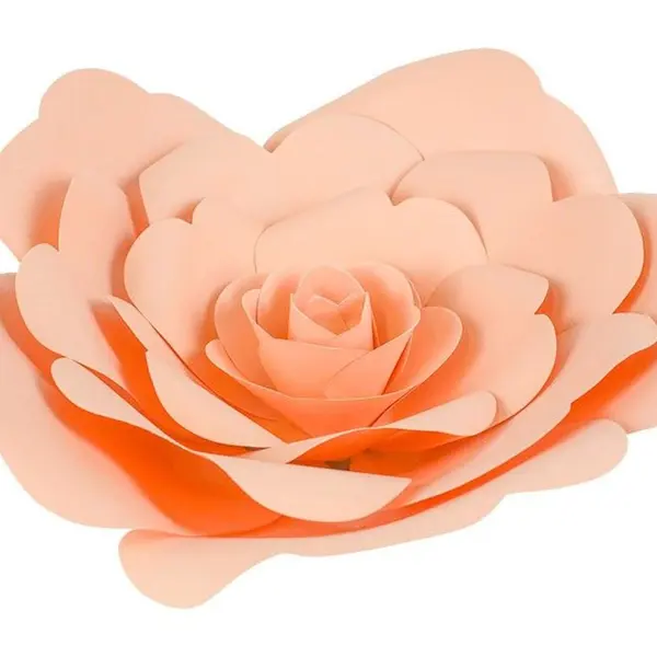 Fleur En Papier Rose Pêche 30 cm - SkyLantern.fr