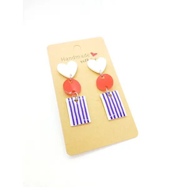 Boucles d'oreilles en acrylique