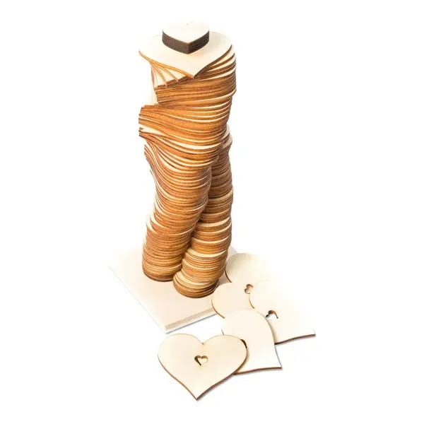 Livre d'or Bois 80 Cœurs - SkyLantern.fr