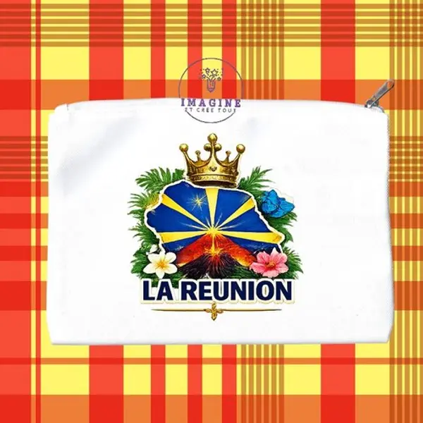 Trousse m - maquillage - sublimation - impression infusible ink - île de la réunion - 974 - paille en queue