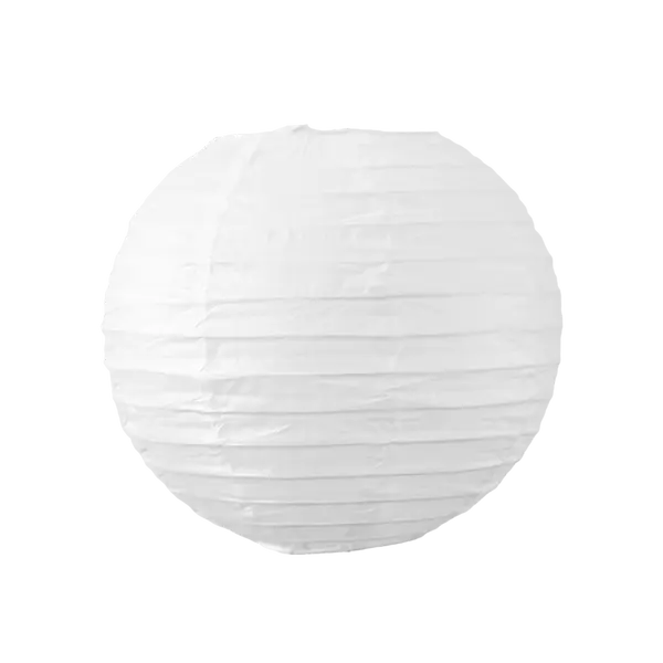 Boule papier japonaise 20cm Blanc - Livraison en 24h/48h