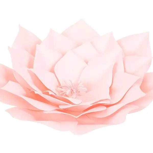 Fleur En Papier Gardénia Rose Pâle 30 cm - SkyLantern.fr