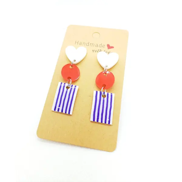 Boucles d'oreilles en acrylique