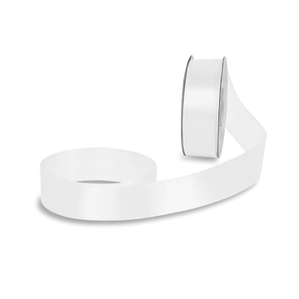 Ruban Satin Blanc Pas Cher 25mm - SkyLantern.fr
