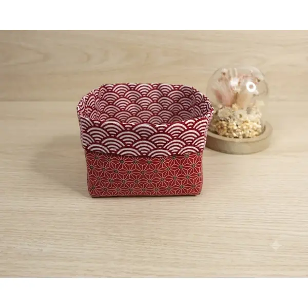 10 lingettes en coton et éponge de bambou + son panier de rangement