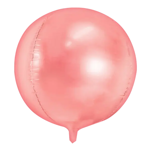 Ballon Rond Aluminium rose gold 40cm - SkyLantern.fr