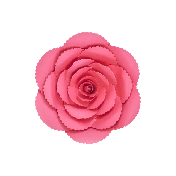 Fleur En Papier Rose Ancienne Fuchsia 20 cm - SkyLantern.fr