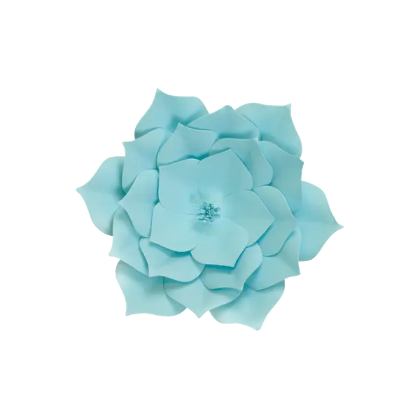 Fleur En Papier Gardénia Turquoise 20 cm - SkyLantern.fr