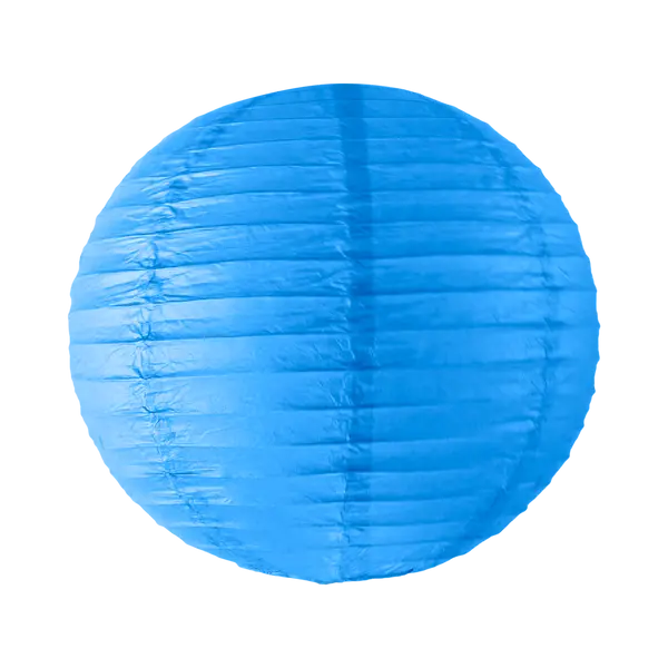 Suspension Boule Papier Couleur Bleu Roi 40 Cm - Skylantern.Fr