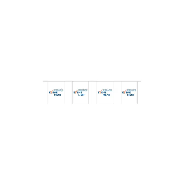 Guirlande fanions rectangulaire en papier personnalisable