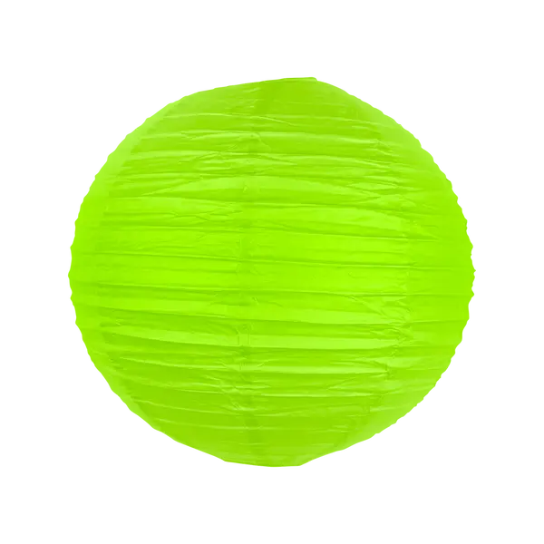 Boule De Papier Vert 30 Cm - Skylantern.Fr