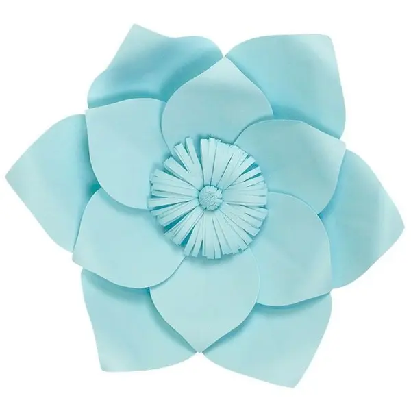 Fleur En Papier Clématite Turquoise 30 cm - SkyLantern.fr